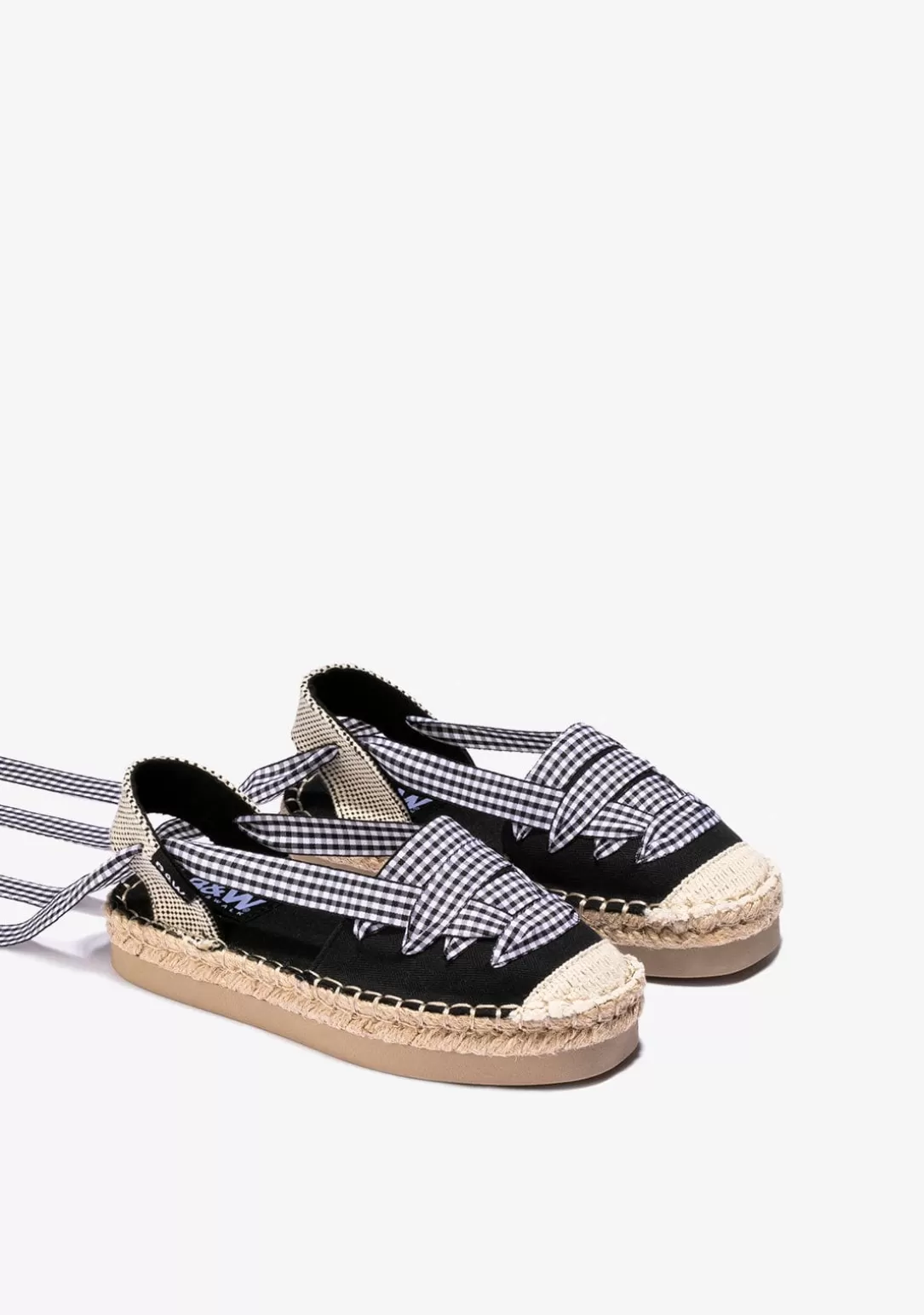 Conguitos Alpargatas | Alpargatas^Alpargatas De Niña Lona Negro B&W