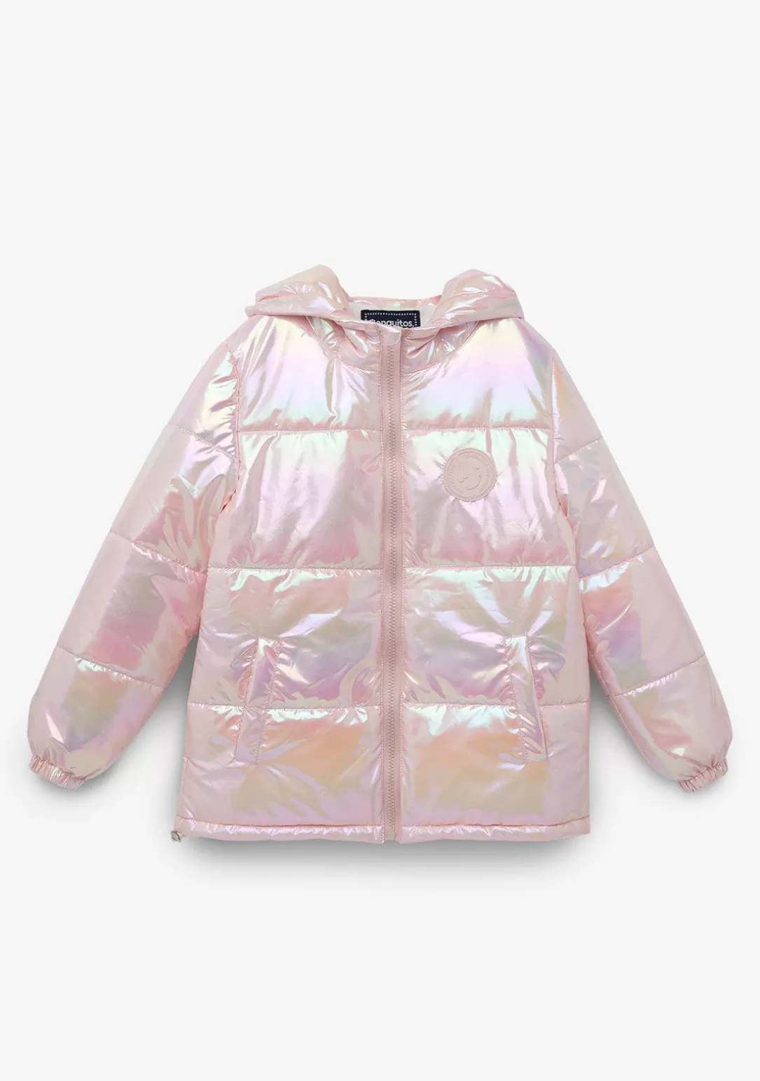 anorak_de_nia_iridiscente_rosa_4.webp Conguitos Chaquetas^Anorak De Niña Iridiscente Rosa