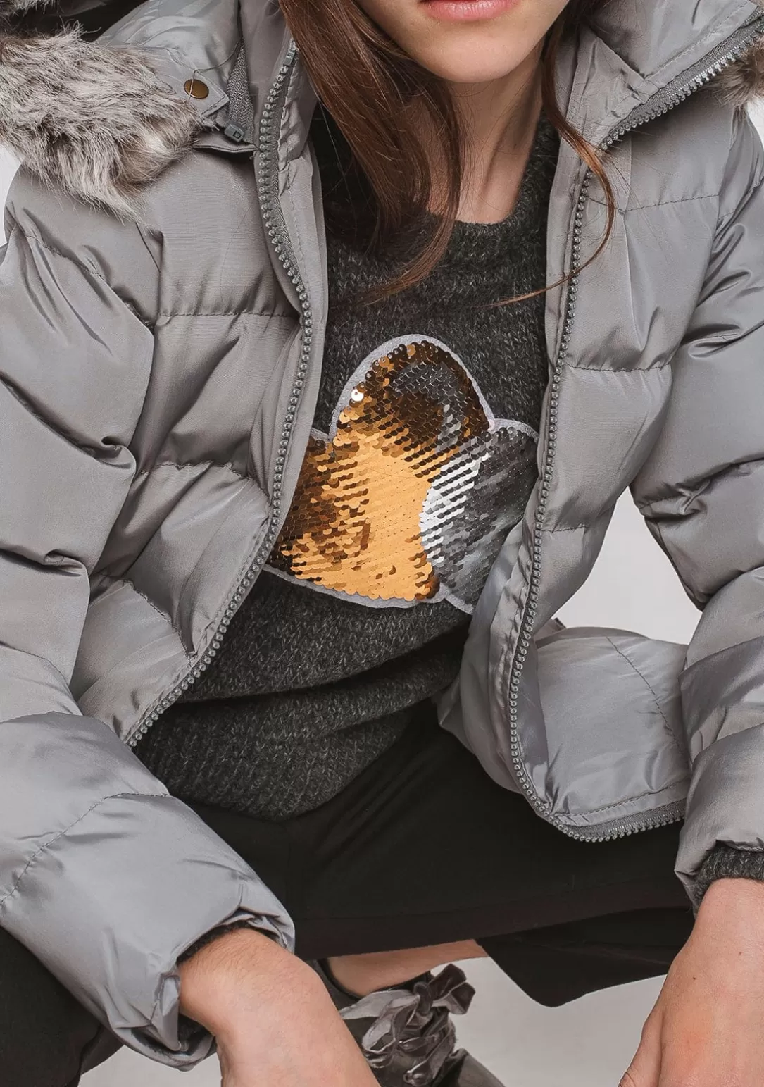 anorak_de_nia_pelo_gris_2.webp Conguitos Chaquetas^Anorak De Niña Pelo Gris