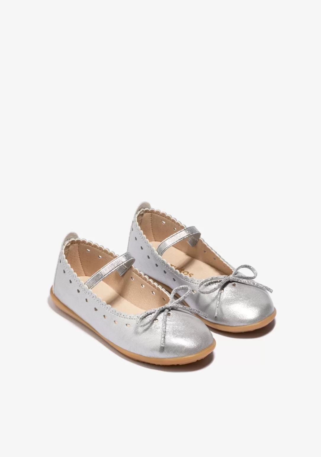 bailarina_lazo_plata_2.webp Conguitos Zapatos De Ceremonia | Bailarinas^Bailarina Lazo Plata