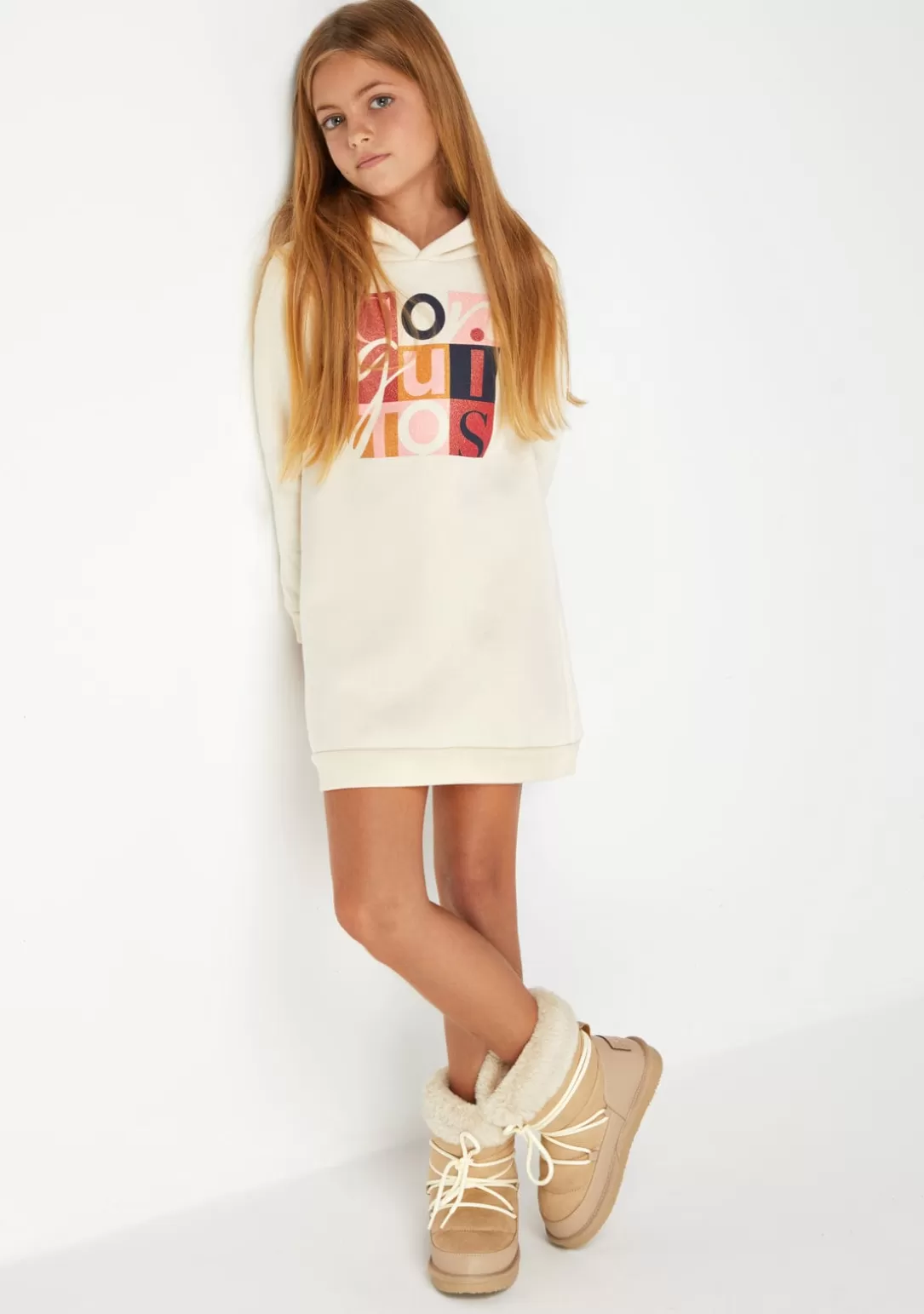 Conguitos Botas Australianas | Botas Australianas^Botas Australianas De Niña Cordones Beige B&W