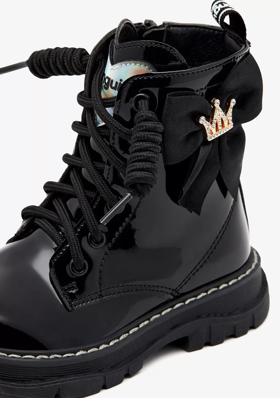 botas_charol_corona_negro_2.webp Conguitos Botas^Botas Charol Corona Negro