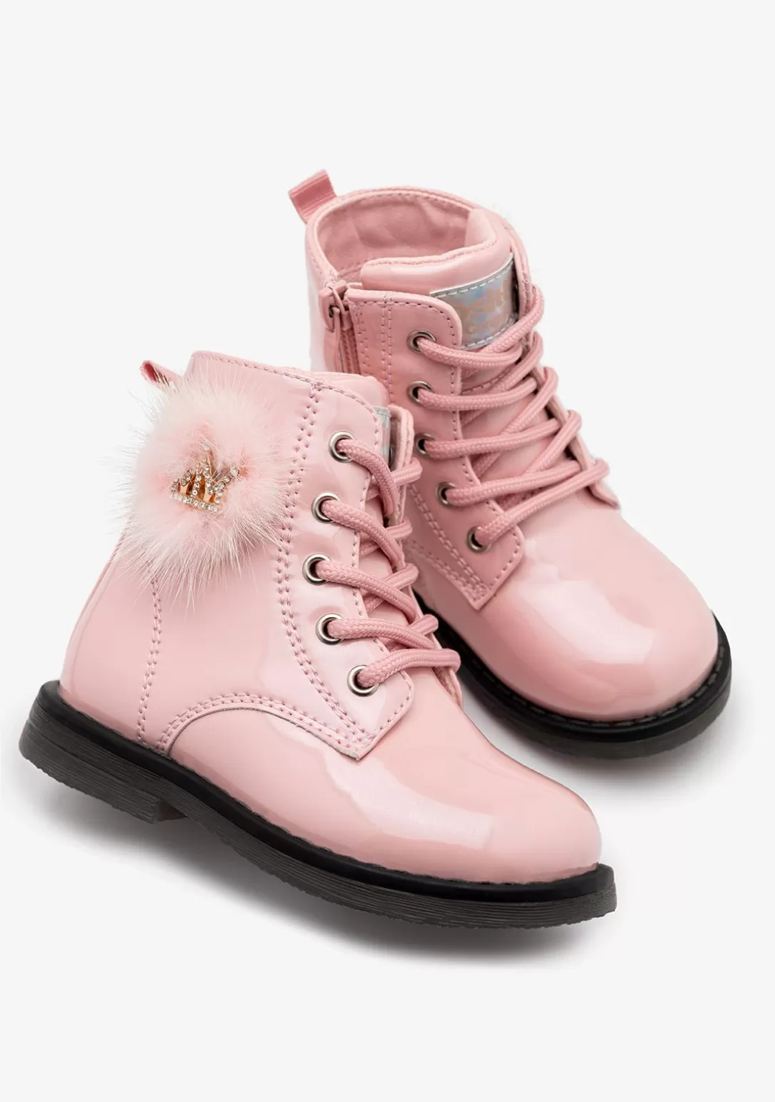 botas_de_cordones_corona_rosa_2.webp Conguitos Botas^Botas De Cordones Corona Rosa