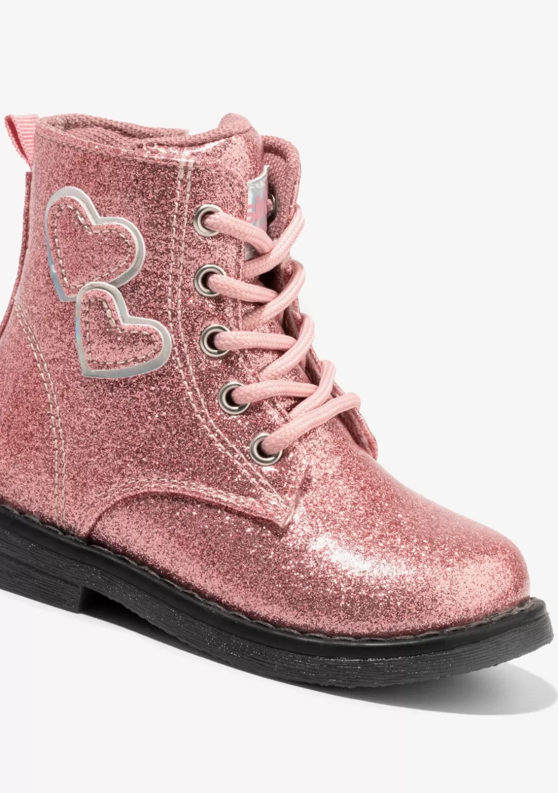 Conguitos Botas | Botas^Botines De Bebé Corazones Cordones Rosa