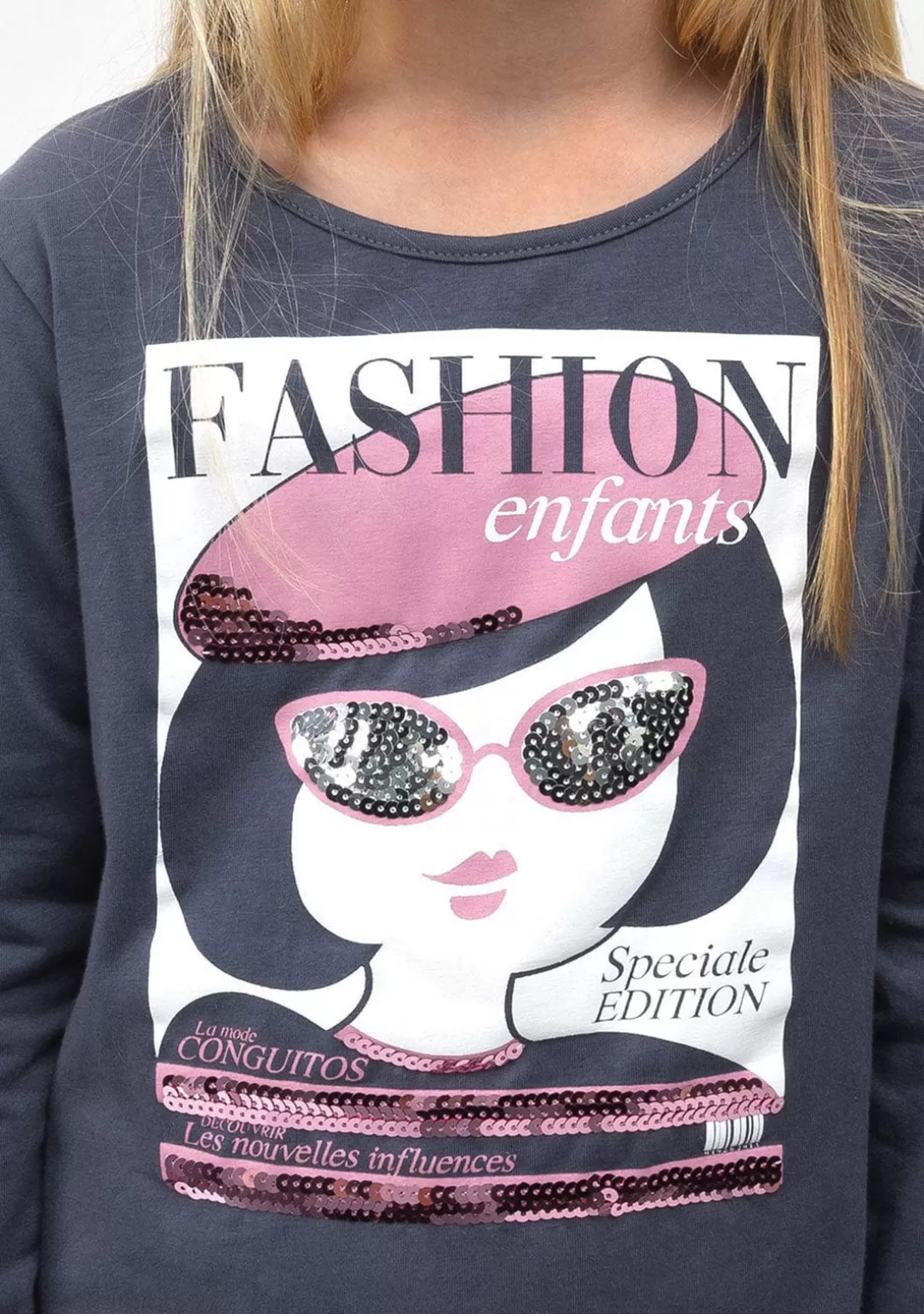 camiseta_de_nia_fashion_marengo_3.webp Conguitos Camisetas | Camisetas Manga Larga^Camiseta De Niña Fashion Marengo