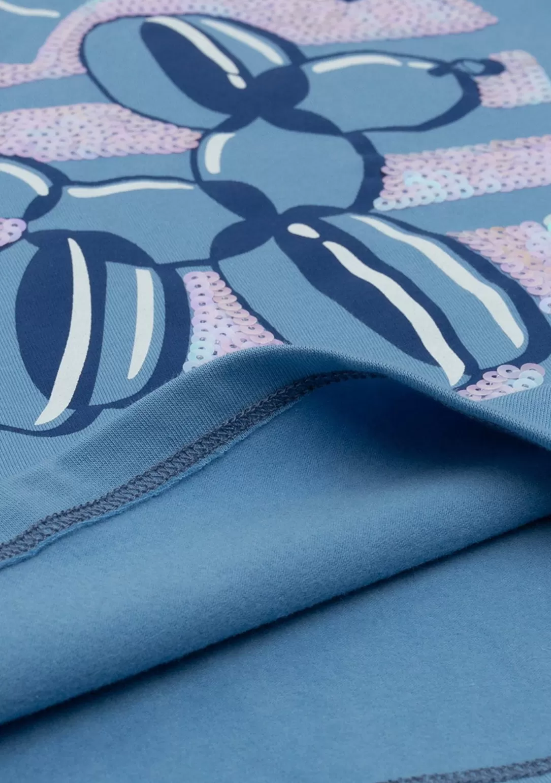 camiseta_nia_dog_balloon_azul_5.webp Conguitos Camisetas | Camisetas Manga Larga^Camiseta Niña Dog Balloon Azul