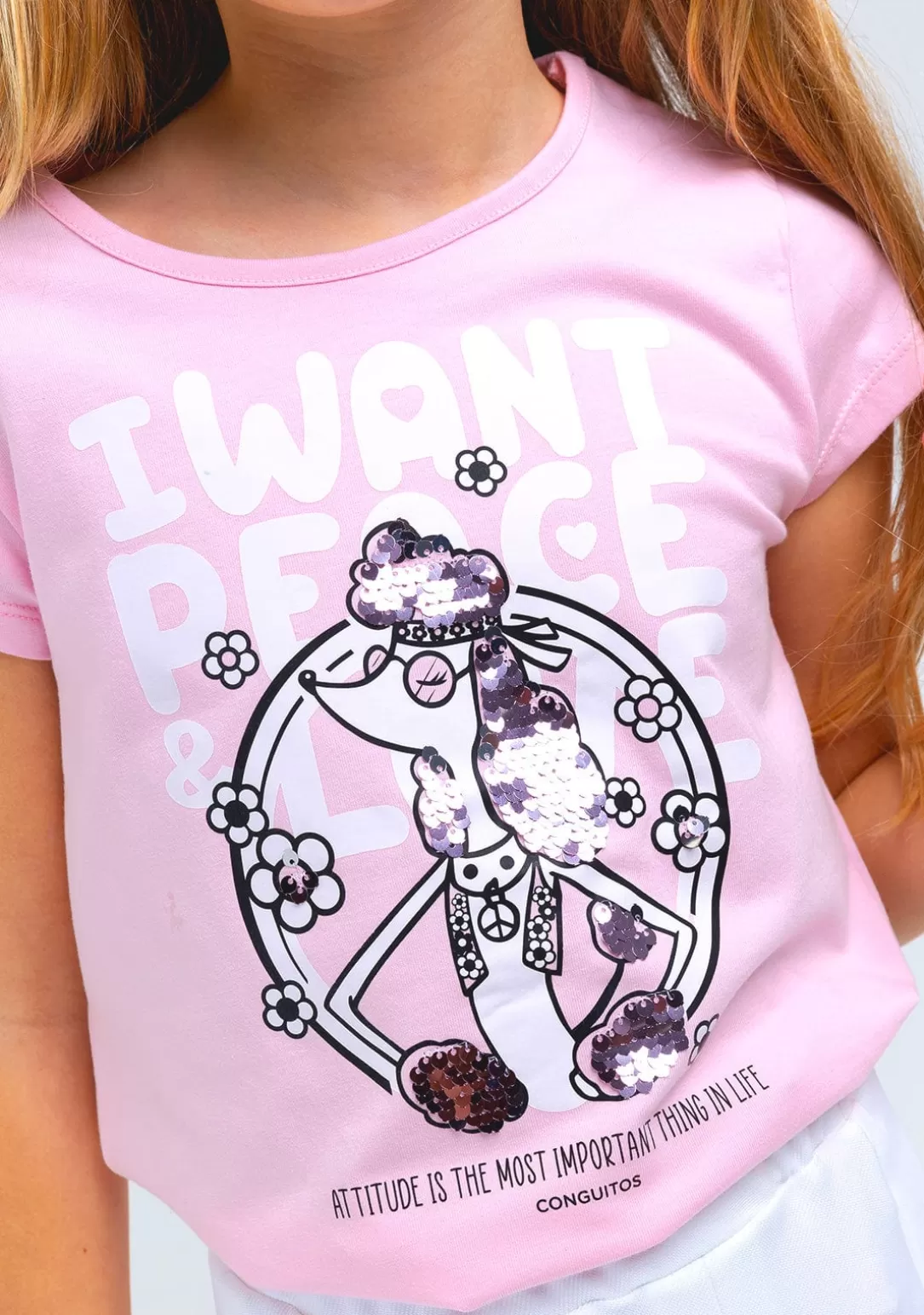 camiseta_nia_perrito_lentejuelas_rosa_3.webp Conguitos Camisetas^Camiseta Niña Perrito Lentejuelas Rosa