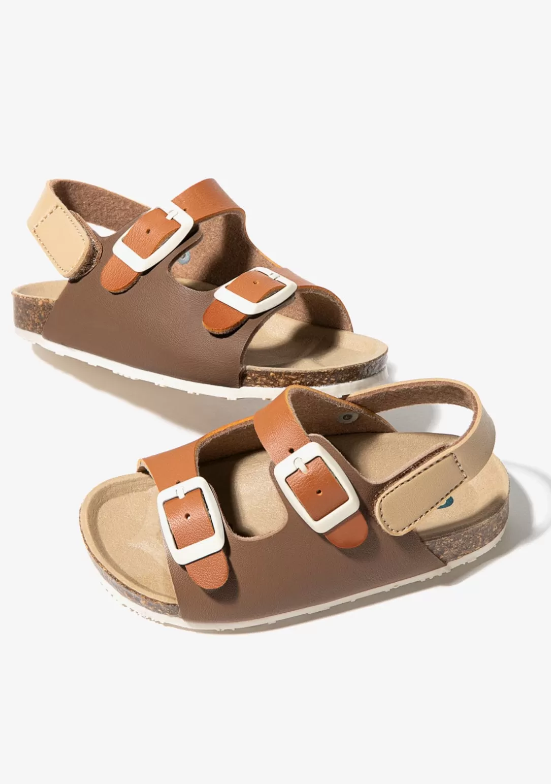 sandalias_de_beb_bio_multicolor_cuero_2.webp Conguitos Sandalias^Sandalias De Bebé Bio Multicolor Cuero