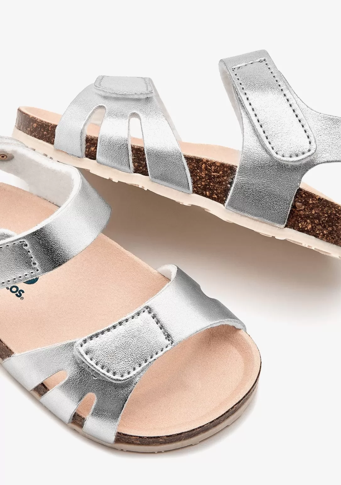 sandalias_de_beb_bio_tiras_plata_2.webp Conguitos Sandalias | Sandalias Bio^Sandalias De Bebé Bio Tiras Plata