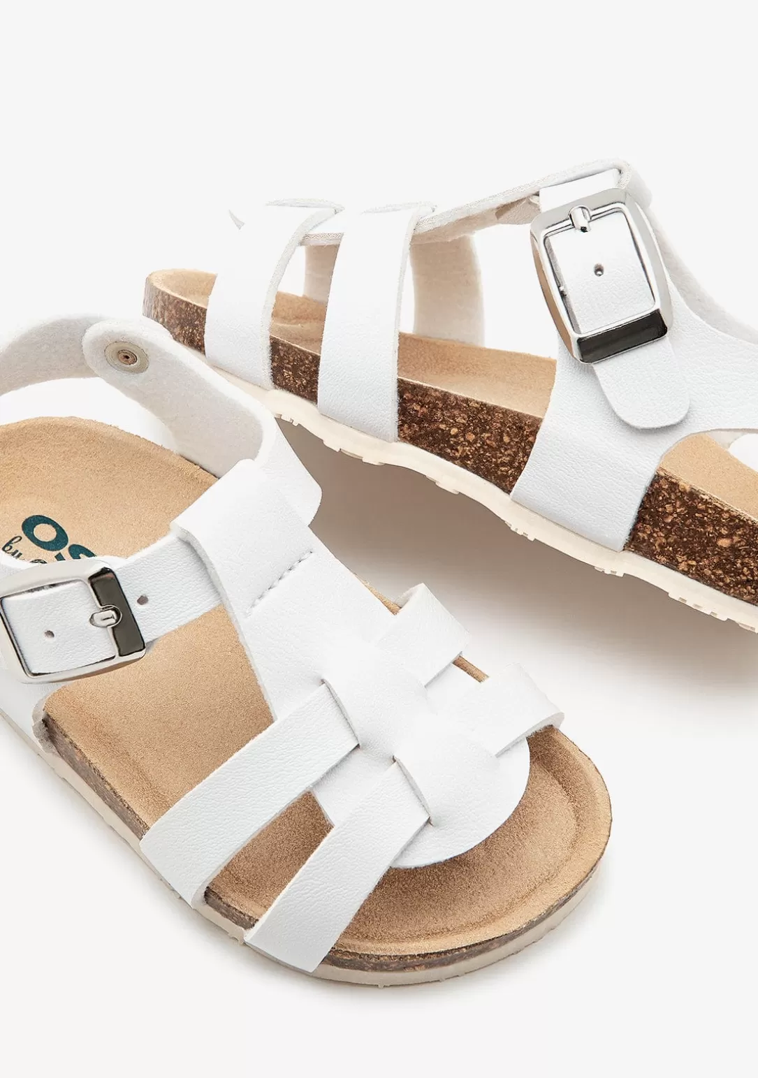 sandalias_de_beb_tiras_blanco_2.webp Conguitos Sandalias | Sandalias Bio^Sandalias De Bebé Tiras Blanco