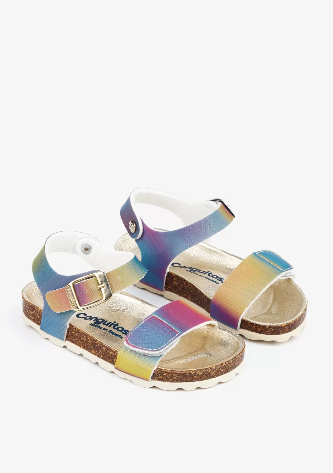 Conguitos Sandalias Bio | Sandalias^Sandalias De Niña Bio Iridiscente Multicolor