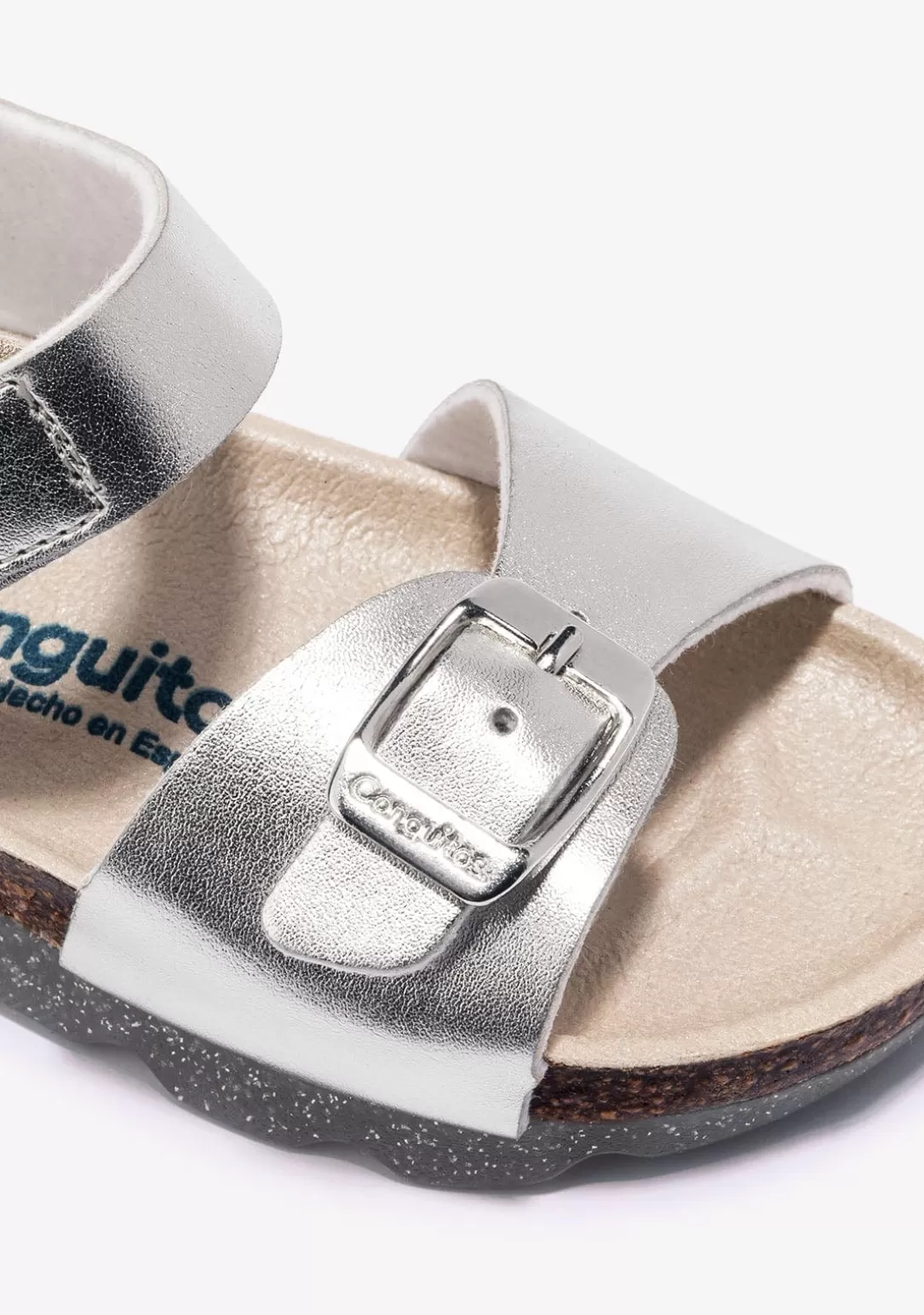 sandalias_de_nia_bio_metalizado_plata_2.webp Conguitos Sandalias Bio | Sandalias^Sandalias De Niña Bio Metalizado Plata