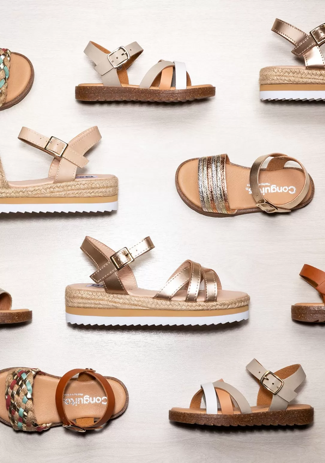 sandalias_de_nia_metalizado_piel_multicolor_3.webp Conguitos Sandalias^Sandalias De Niña Metalizado Piel Multicolor