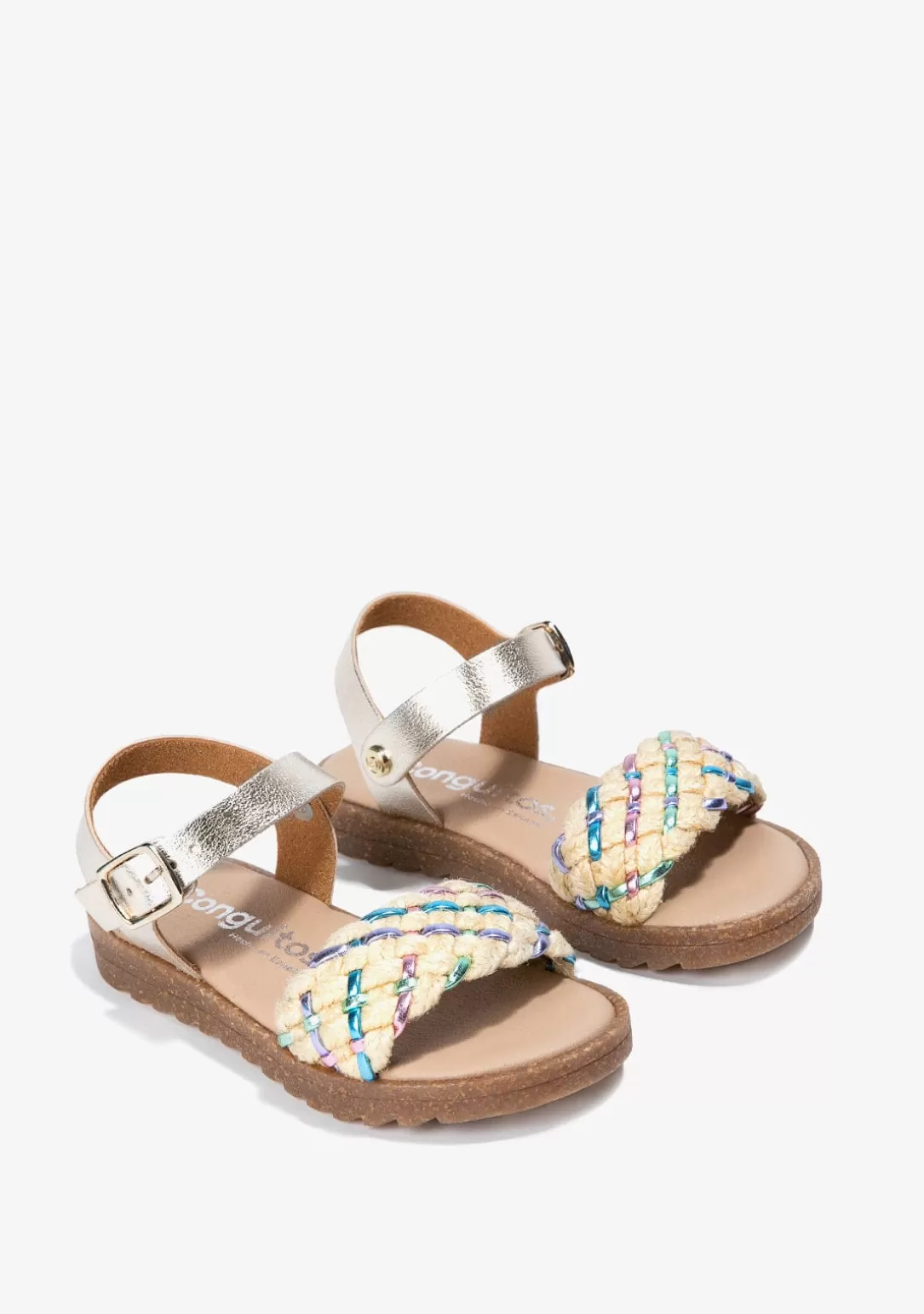 sandalias_de_nia_trenzado_metalizado_multicolor_2.webp Conguitos Sandalias^Sandalias De Niña Trenzado Metalizado Multicolor