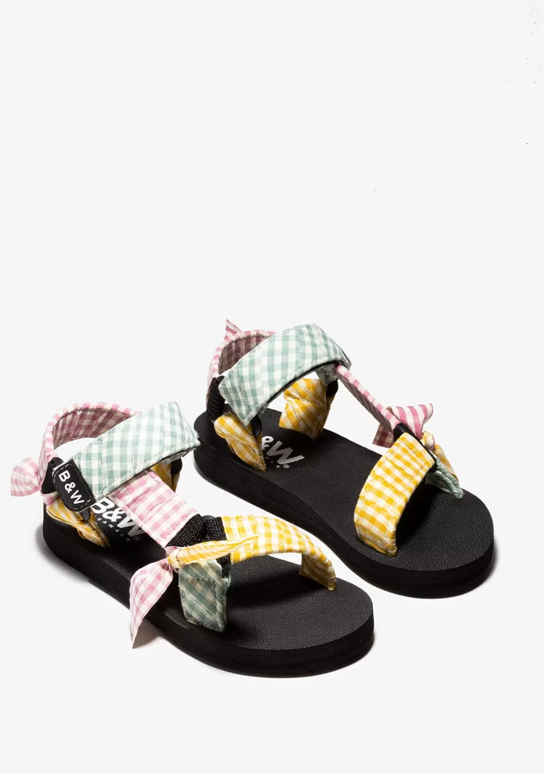 Conguitos Sandalias | Sandalias^Sandalias De Niña Vichy Multicolor B&W