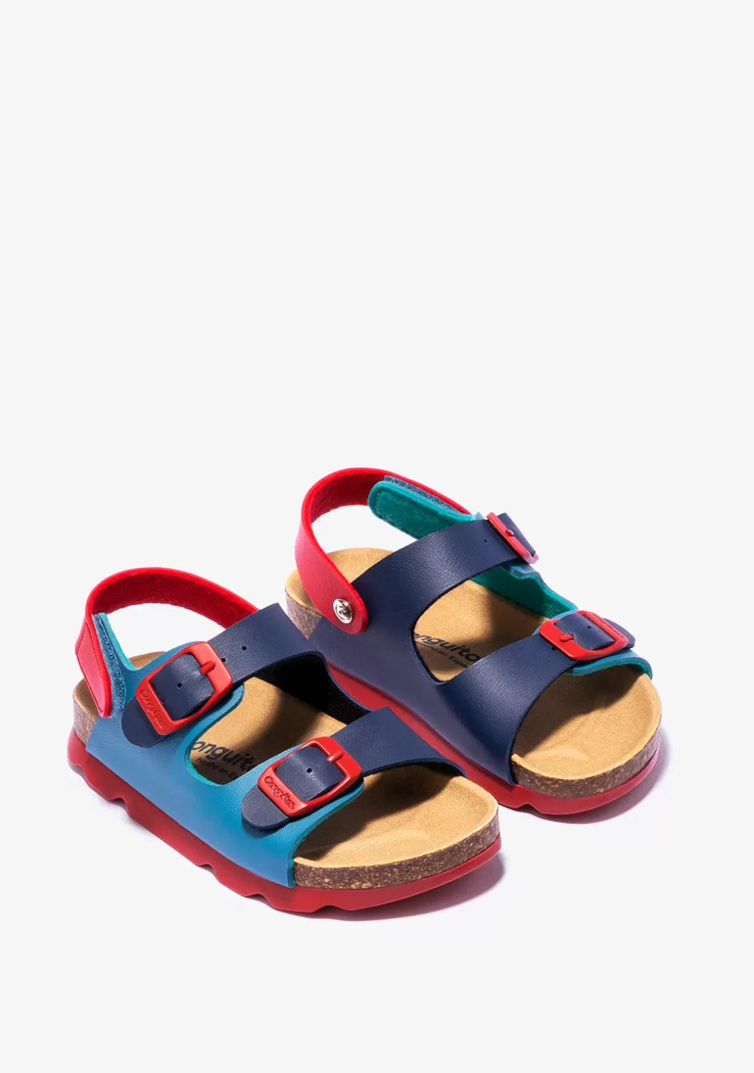 Conguitos Sandalias | Sandalias Bio^Sandalias De Niño Bio Azul Multicolor