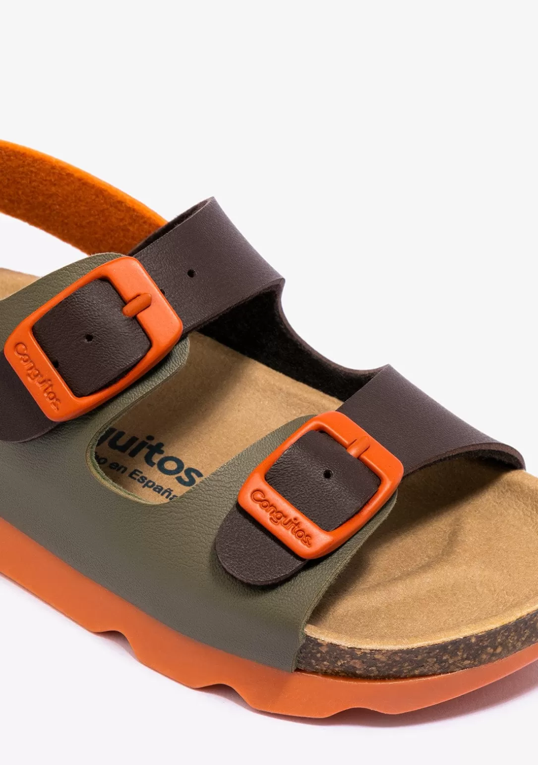 sandalias_de_nio_bio_kaki_multicolor_2.webp Conguitos Sandalias | Sandalias Bio^Sandalias De Niño Bio Kaki Multicolor