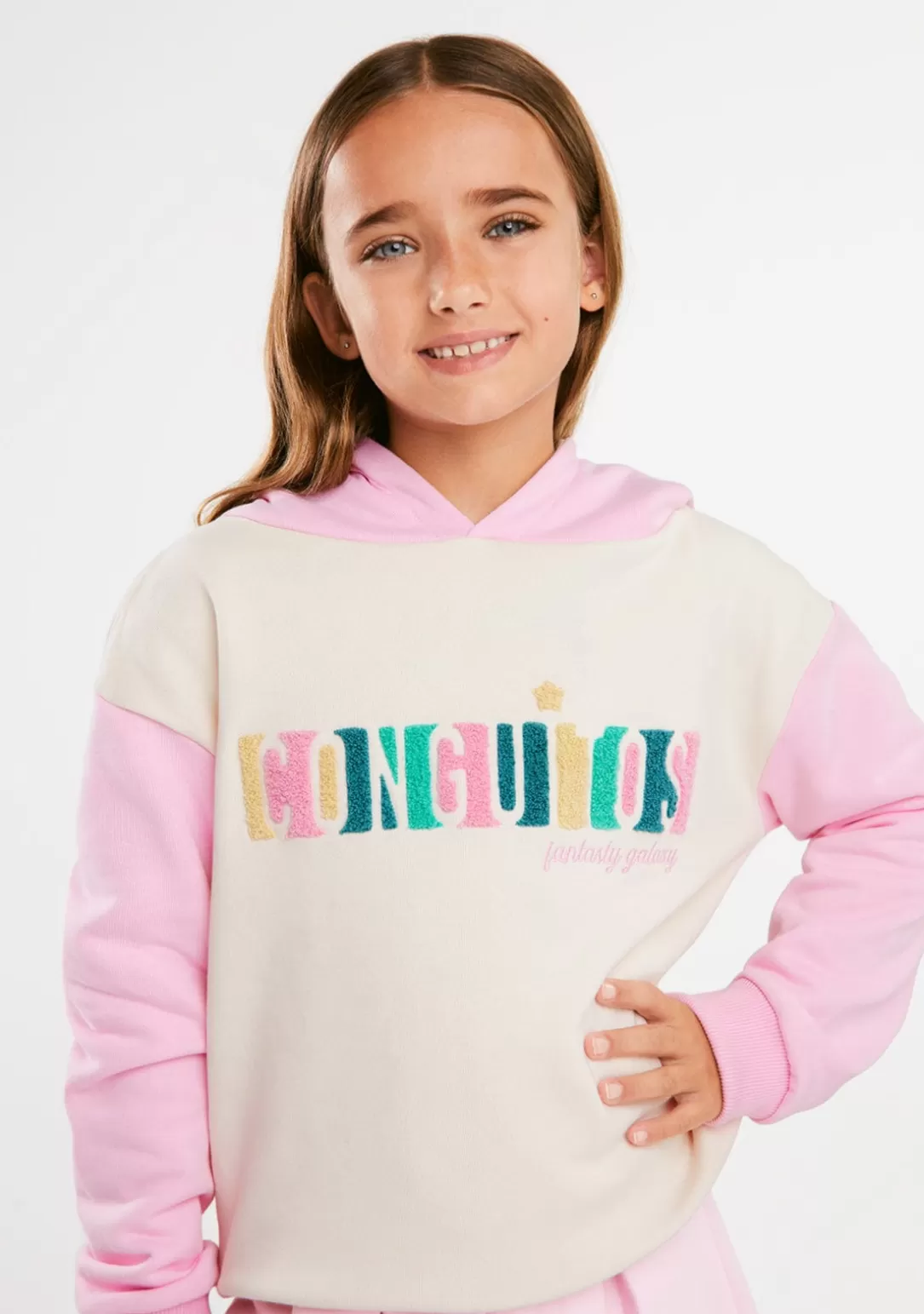 Conguitos Sudaderas^Sudadera Bordado Felpa Multicolor