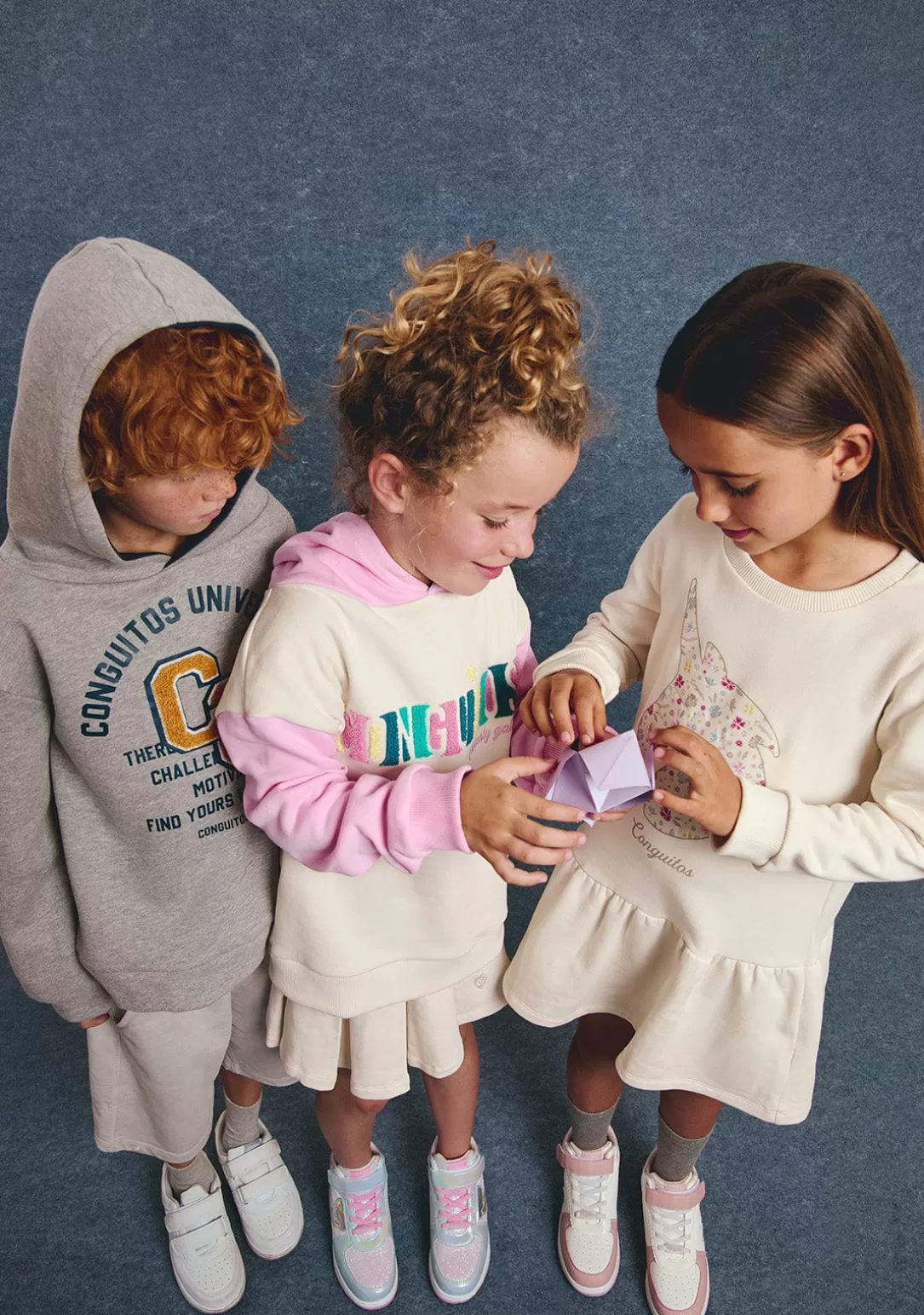 Conguitos Sudaderas^Sudadera Bordado Felpa Multicolor