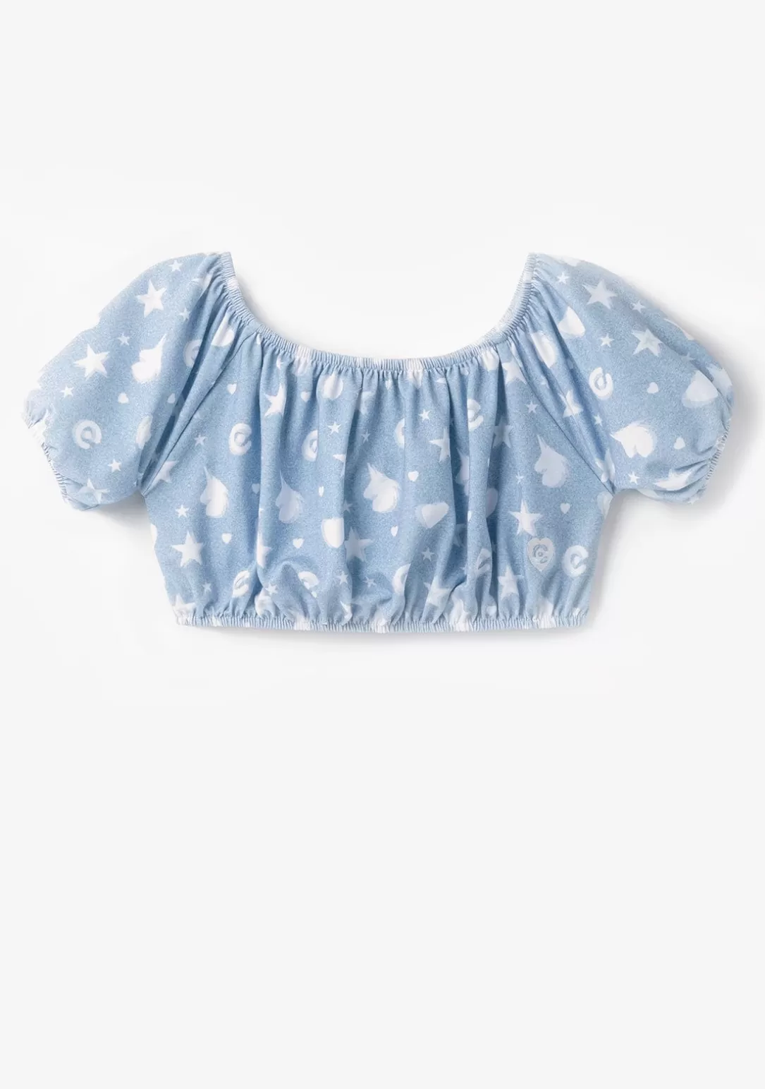top_unicornios_estrellas_azul_2.webp Conguitos Camisetas^Top Unicornios Estrellas Azul