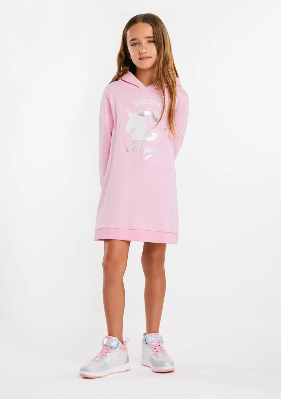 vestido_sudadera_unicornio_rosa_4.webp Conguitos Vestidos Sudadera | Vestidos^Vestido Sudadera Unicornio Rosa