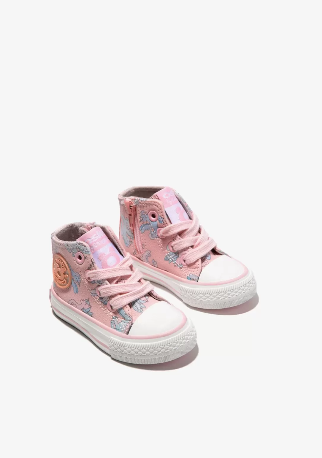 Conguitos Zapatillas | Zapatillas^Zapatillas Altas De Bebé Unicornio Napa Rosa