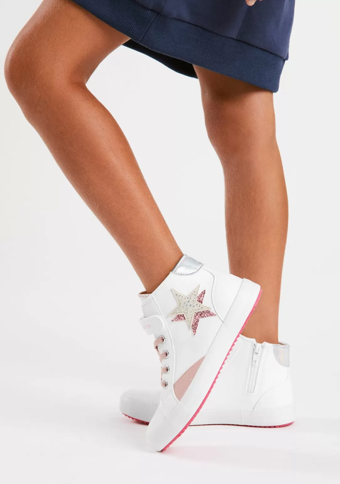 zapatillas_altas_estrella_blanco_3-1.webp Conguitos Zapatillas^Zapatillas Altas Estrella Blanco