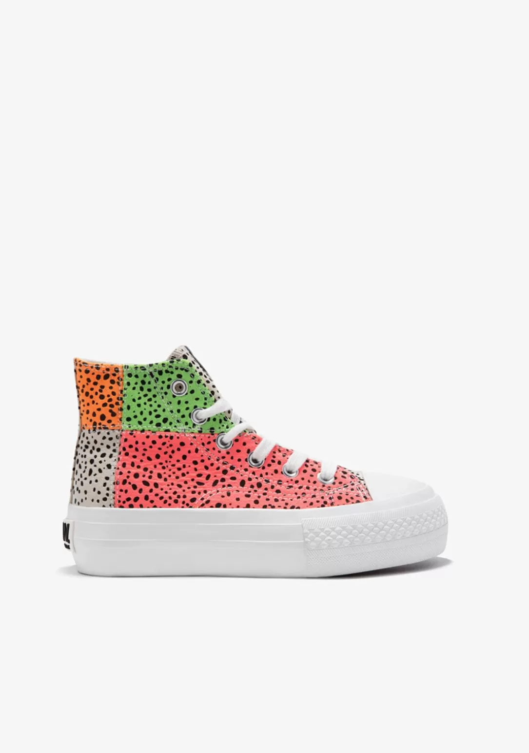 Conguitos Zapatillas | Zapatillas^Zapatillas Altas Patchwork Multicolor B&W