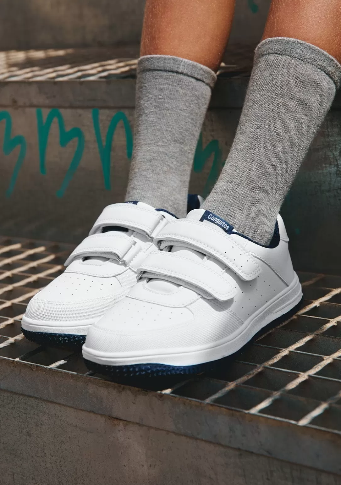 zapatillas_unisex_blanco__azul_marino_5.webp Conguitos Colegiales | Zapatillas^Zapatillas Unisex Blanco / Azul Marino